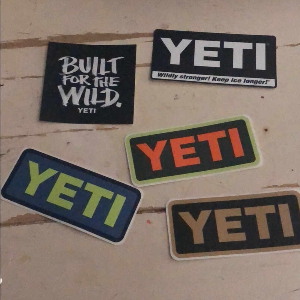 Yeti stickers